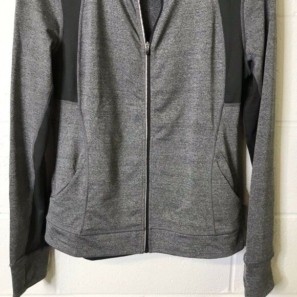 Lucy Tech Women's Athletic Full Zip Gray Jacket M - Picture 3 of 12